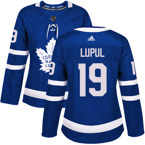 Adidas Toronto Maple Leafs 19 Joffrey Lupul Blue Home Authentic Women Stitched NHL Jersey